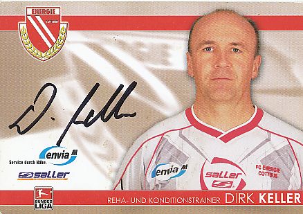 Dirk Keller   2007/2008  Energie Cottbus  Fußball  Autogrammkarte original signiert 