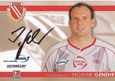 Ingmar Genehr   2007/2008  Energie Cottbus  Fußball  Autogrammkarte original signiert 
