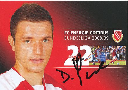 Danny Galm   2008/2009  Energie Cottbus  Fußball  Autogrammkarte original signiert 