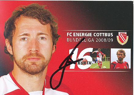 Mario Kurth   2008/2009  Energie Cottbus  Fußball  Autogrammkarte original signiert 