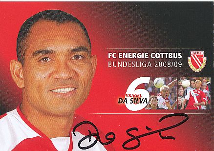Vragel Da Silva   2008/2009  Energie Cottbus  Fußball  Autogrammkarte original signiert 