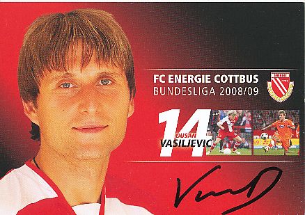 Dusan Vasiljevic  2008/2009  Energie Cottbus  Fußball  Autogrammkarte original signiert 