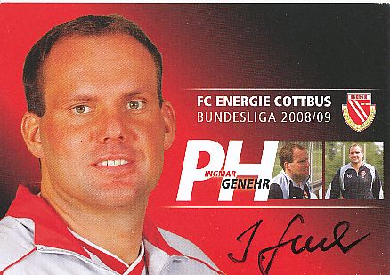 Ingmar Genehr   2008/2009  Energie Cottbus  Fußball  Autogrammkarte original signiert 