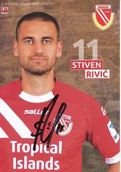 Stiven Rivic   2013/2014  Energie Cottbus  Fußball  Autogrammkarte original signiert 