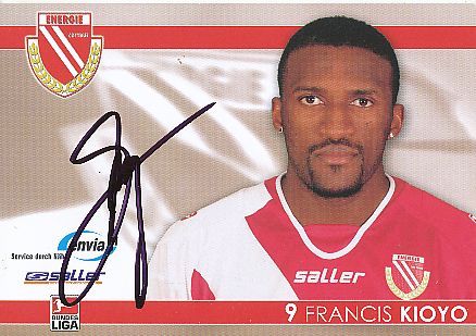 Francis Kioyo   2007/2008  Energie Cottbus  Fußball  Autogrammkarte original signiert 
