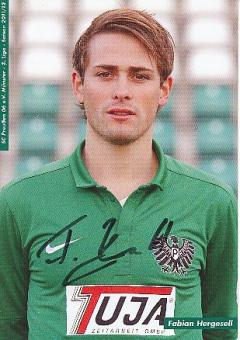 Fabian Hergesell   2007/2008  SC Preußen Münster  Fußball  Autogrammkarte original signiert 