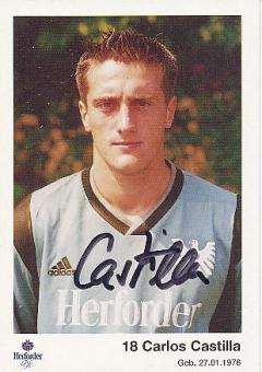 Carlos Castilla  SC Preußen Münster  Fußball  Autogrammkarte original signiert 
