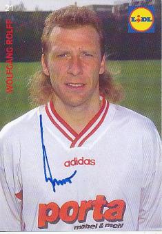 Wolfgang Rolff   1995/1996  SC Fortuna Köln  Fußball  Autogrammkarte original signiert 