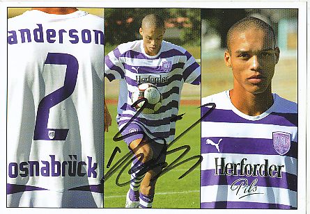 Anderson Soares de Oliveira   2008/2009  VFL Osnabrück  Fußball  Autogrammkarte original signiert 