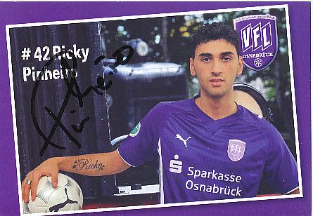 Ricky Pinheiro  2009/2010  VFL Osnabrück  Fußball  Autogrammkarte original signiert 