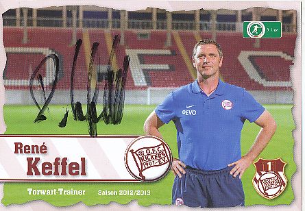 Rene Keffel  2012/2013  Kickers Offenbach  Fußball  Autogrammkarte original signiert 