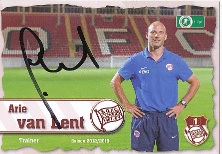 Arie van Lent  2012/2013  Kickers Offenbach  Fußball  Autogrammkarte original signiert 