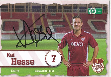 Kai Hesse  2012/2013  Kickers Offenbach  Fußball  Autogrammkarte original signiert 