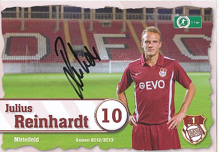 Julius Reinhardt  2012/2013  Kickers Offenbach  Fußball  Autogrammkarte original signiert 