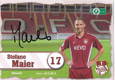 Stefano Maier  2012/2013  Kickers Offenbach  Fußball  Autogrammkarte original signiert 