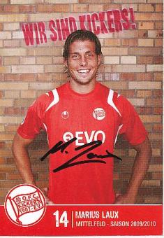 Marius Laux  2009/2010  Kickers Offenbach  Fußball  Autogrammkarte original signiert 