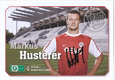 Markus Husterer  2011/2012  Kickers Offenbach  Fußball  Autogrammkarte original signiert 