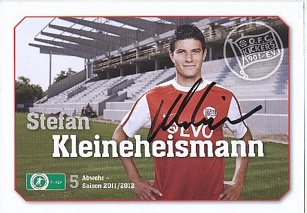 Stefan Kleineheismann   2011/2012  Kickers Offenbach  Fußball  Autogrammkarte original signiert 
