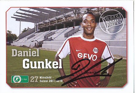 Daniel Gunkel   2011/2012  Kickers Offenbach  Fußball  Autogrammkarte original signiert 