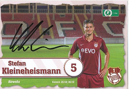 Stefan Kleineheismann   2012/2013  Kickers Offenbach  Fußball  Autogrammkarte original signiert 