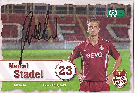 Marcel Stadel   2012/2013  Kickers Offenbach  Fußball  Autogrammkarte original signiert 