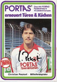Christian Peukert   Kickers Offenbach  Fußball  Autogrammkarte original signiert 