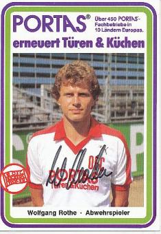 Wolfgang Rothe   Kickers Offenbach  Fußball  Autogrammkarte original signiert 