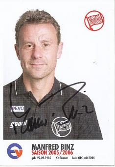 Manfred Binz  2005/2006  Kickers Offenbach  Fußball  Autogrammkarte original signiert 