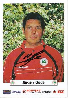Jürgen Gede  2001/2002  Rot Weiß Oberhausen  Fußball  Autogrammkarte original signiert 