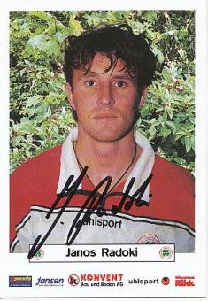 Janos Radoki   Rot Weiß Oberhausen  Fußball  Autogrammkarte original signiert 