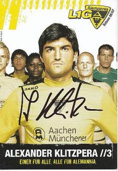 Alexander Klitzpera  2006/2007  Alemannia Aachen  Fußball  Autogrammkarte original signiert 