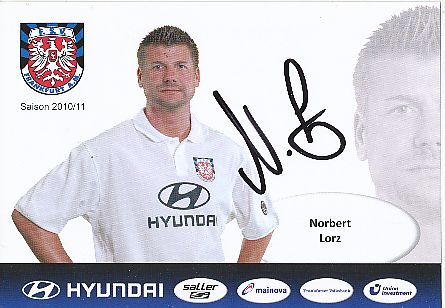 Norbert Lorz   2010/2011  FSV Frankfurt Fußball  Autogrammkarte original signiert 