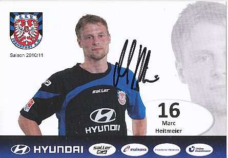 Marc Heitmeier   2010/2011  FSV Frankfurt Fußball  Autogrammkarte original signiert 