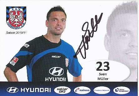 Sven Müller   2010/2011  FSV Frankfurt Fußball  Autogrammkarte original signiert 
