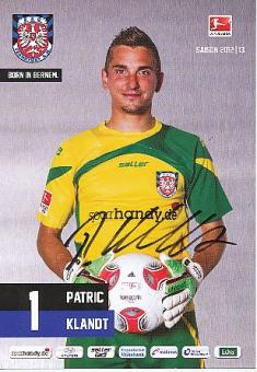 Patric Klandt  2012/2013  FSV Frankfurt Fußball  Autogrammkarte original signiert 