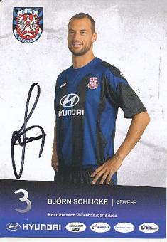 Björn Schlicke   2011/2012  FSV Frankfurt Fußball  Autogrammkarte original signiert 