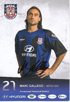 Marc Gallego   2011/2012  FSV Frankfurt Fußball  Autogrammkarte original signiert 