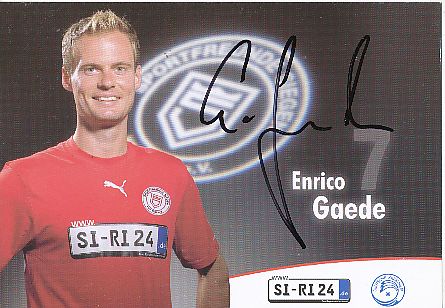 Enrico Gaede  2007/2008  Sportfreunde Siegen  Fußball  Autogrammkarte original signiert 