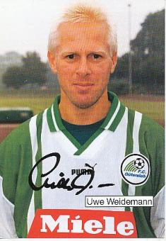 Uwe Weidemann  1997/1998  FC Gütersloh  Fußball  Autogrammkarte original signiert 