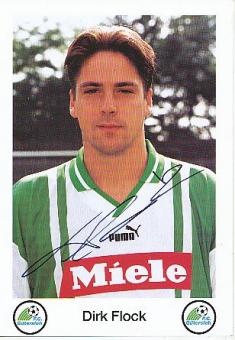 Dirk Flock  1996/1997  FC Gütersloh  Fußball  Autogrammkarte original signiert 