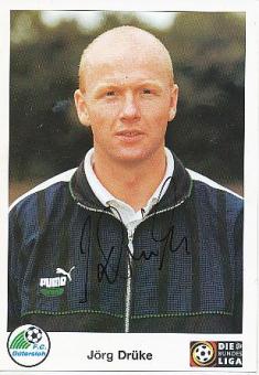 Jörg Drüke  1998/1999  FC Gütersloh  Fußball  Autogrammkarte original signiert 