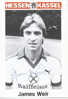 James Weir   Hessen Kassel  Fußball  Autogrammkarte original signiert 