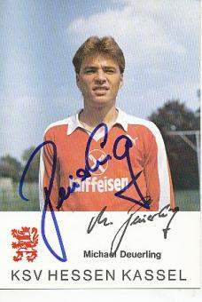 Michael Deuerling  1983/1984  Hessen Kassel  Fußball  Autogrammkarte original signiert 