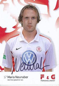 Mario Neunaber  Hessen Kassel  Fußball  Autogrammkarte original signiert 