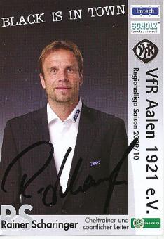 Rainer Scharinger  2009/2010  VFR Aalen  Fußball  Autogrammkarte original signiert 