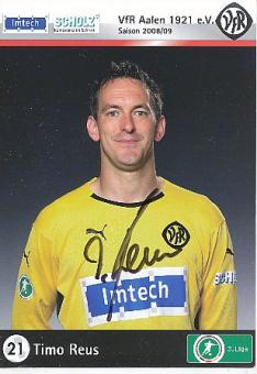 Timo Reus  2009/2010  VFR Aalen  Fußball  Autogrammkarte original signiert 