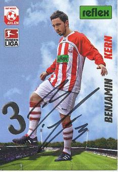 Benkamin Kern  2009/2010  LR Ahlen  Fußball  Autogrammkarte original signiert 