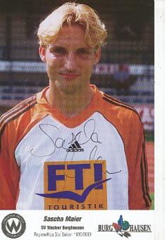Sascha Maier  1999/2000  SV Wacker Burghausen  Fußball  Autogrammkarte original signiert 
