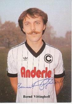 Bernd Vittinghoff  1983/1984  SC Charlottenburg  Fußball  Autogrammkarte original signiert 