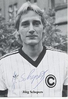 Jörg Schepers  SC Charlottenburg  Fußball  Autogrammkarte original signiert 